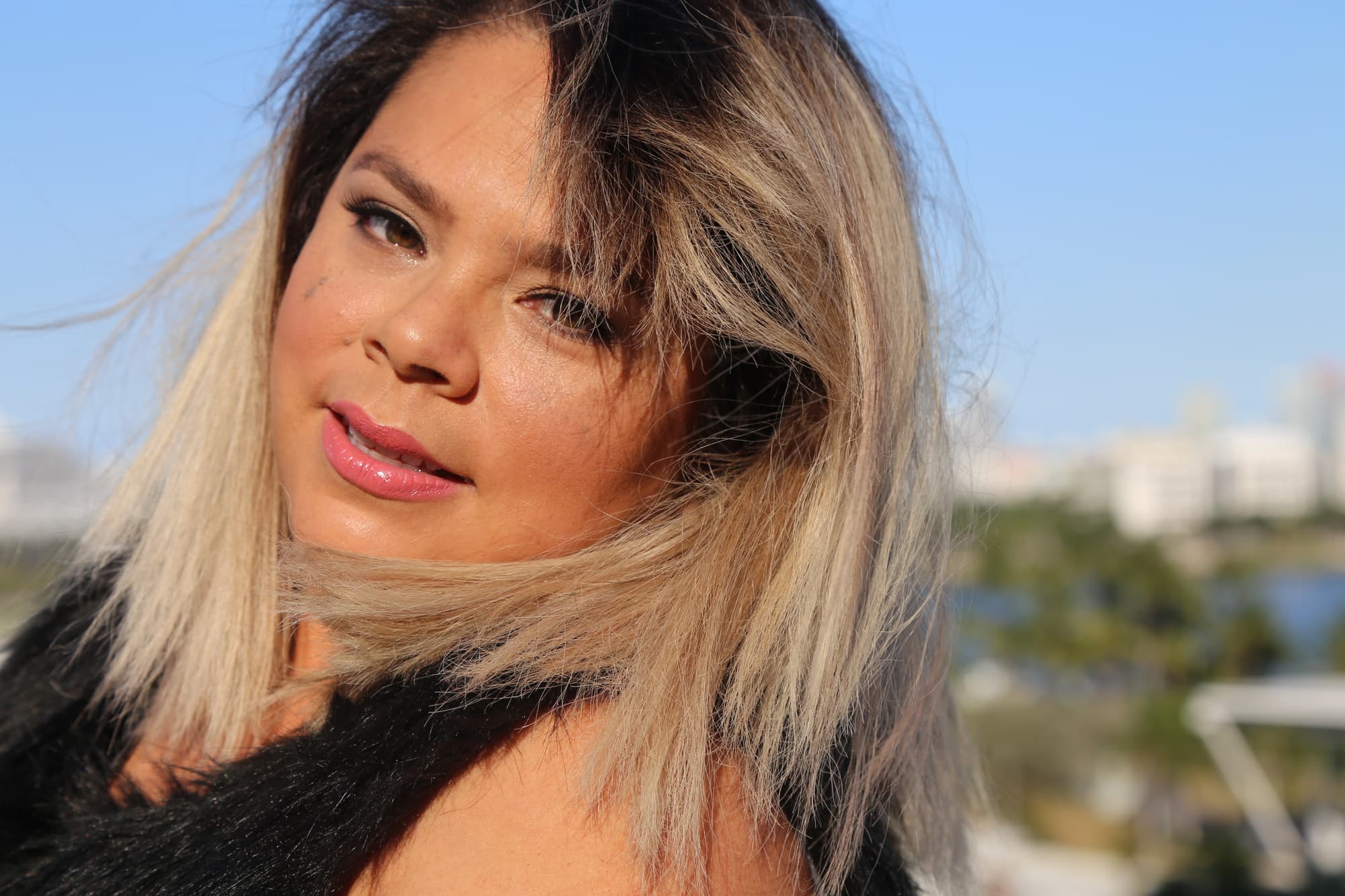 Golden hour makeup look